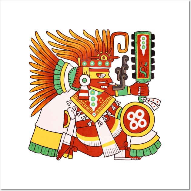 Chicahualizteotl - Powerful God Glyph Wall Art by Itzcacalotl